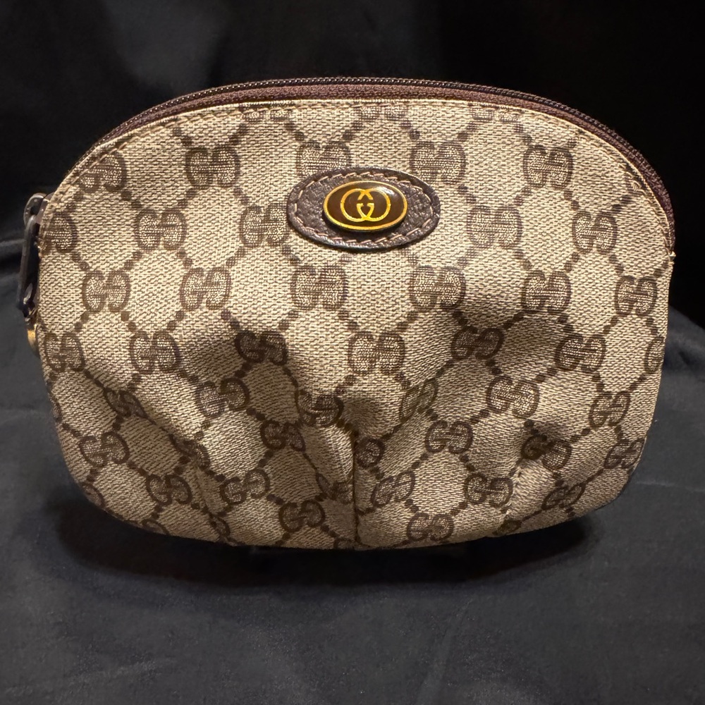 Vintage Gucci GG Accessory Collection Pouch or Cosmetic Case